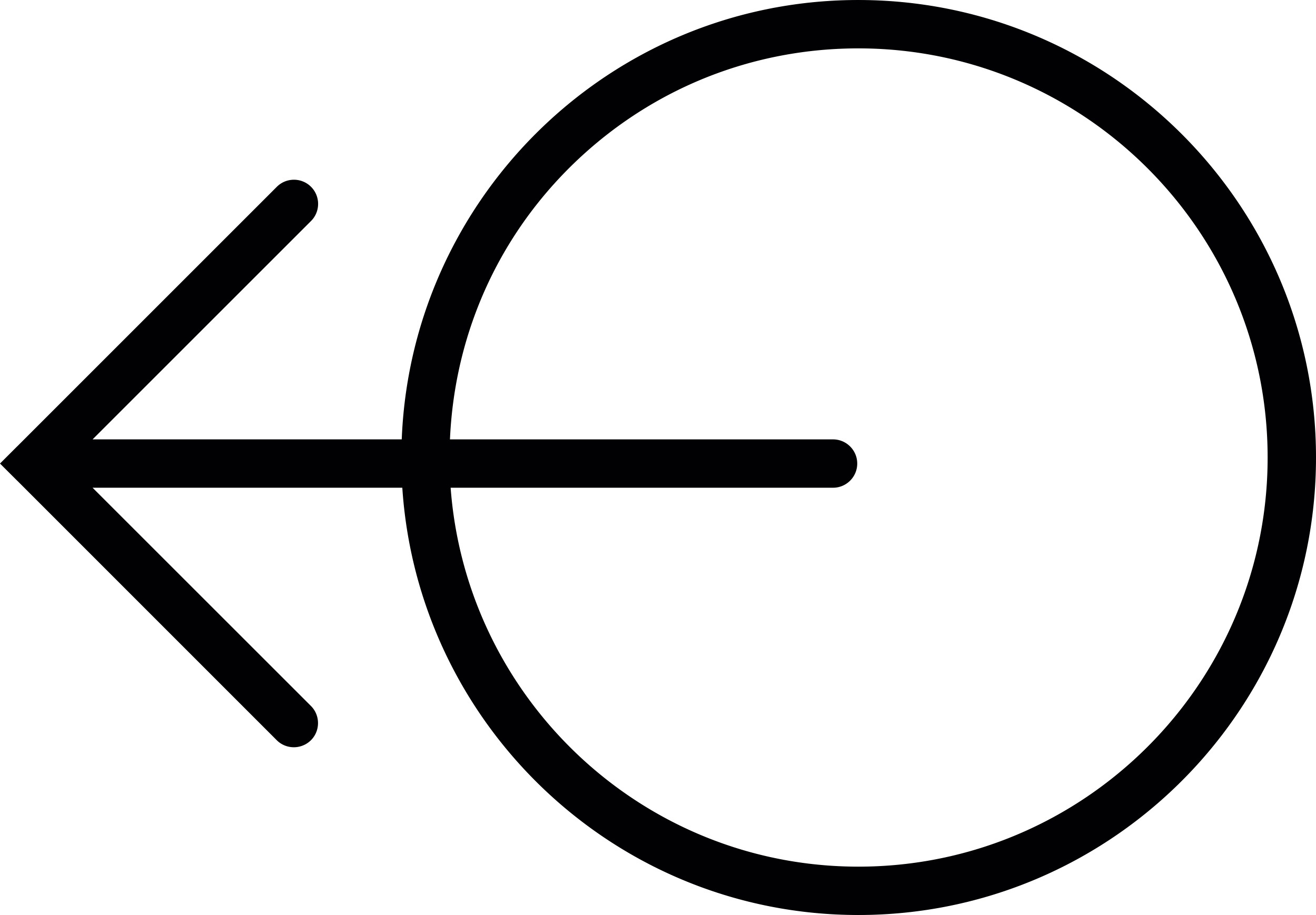 Arrow Pointing Left And Circle Stencil Svg Vector Free Vectors